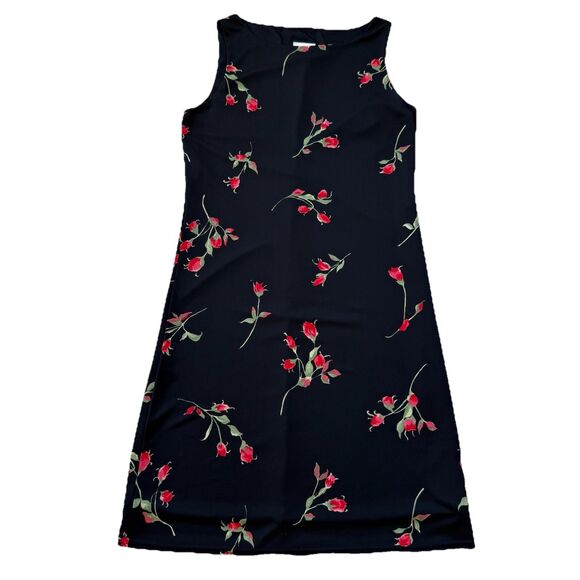 Jalate Dresses & Skirts - Vintage 80s 90s Red Roses Mini Dress Medium Grunge Goth Coquette Sweet Innocent